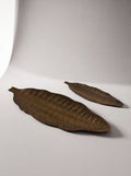 Set bandeja Hoja de madera - Grande y Mediana