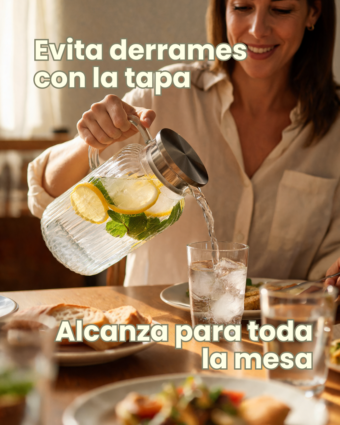Jarra acanalada Brisas 1800ml