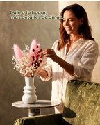 Florero Gaia blanco