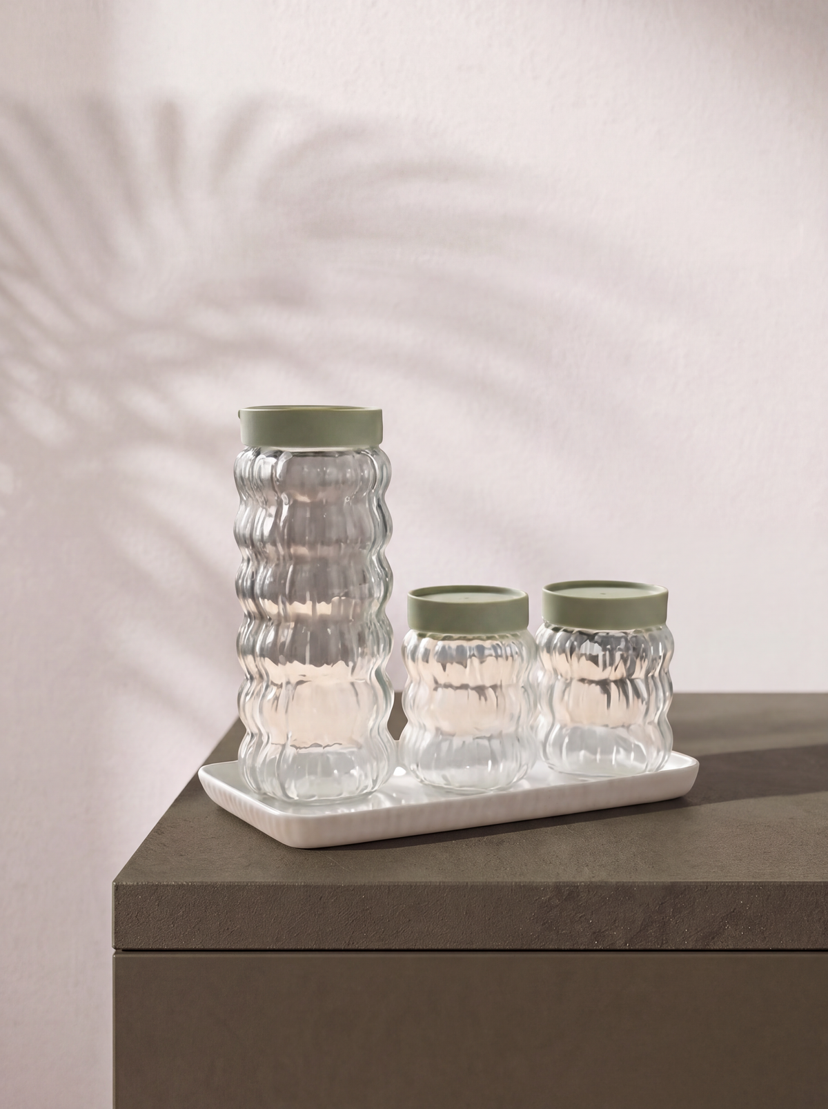 Recipiente 500ml - Set verde Salvia